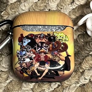 5for$10 Anime One Piece AirPods one and two protective case Group Picture